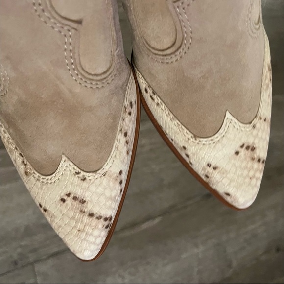 Dolce Vita Lars Western Dress Mules Boot Shoes Size 10 - Picture 4 of 10